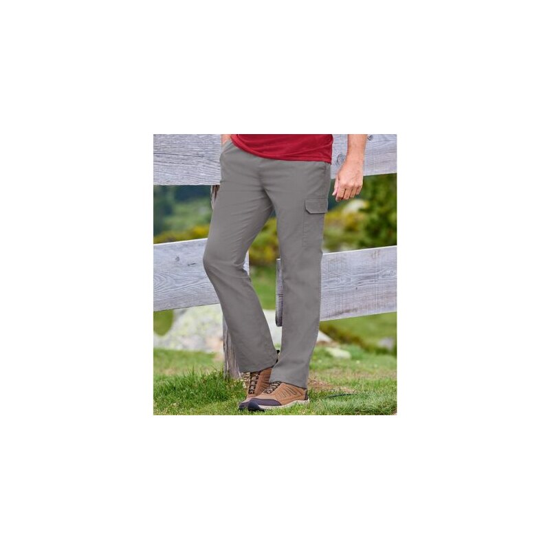 Sivé voľnočasové kapsáčové nohavice Atlas For Men Sivá 56910867