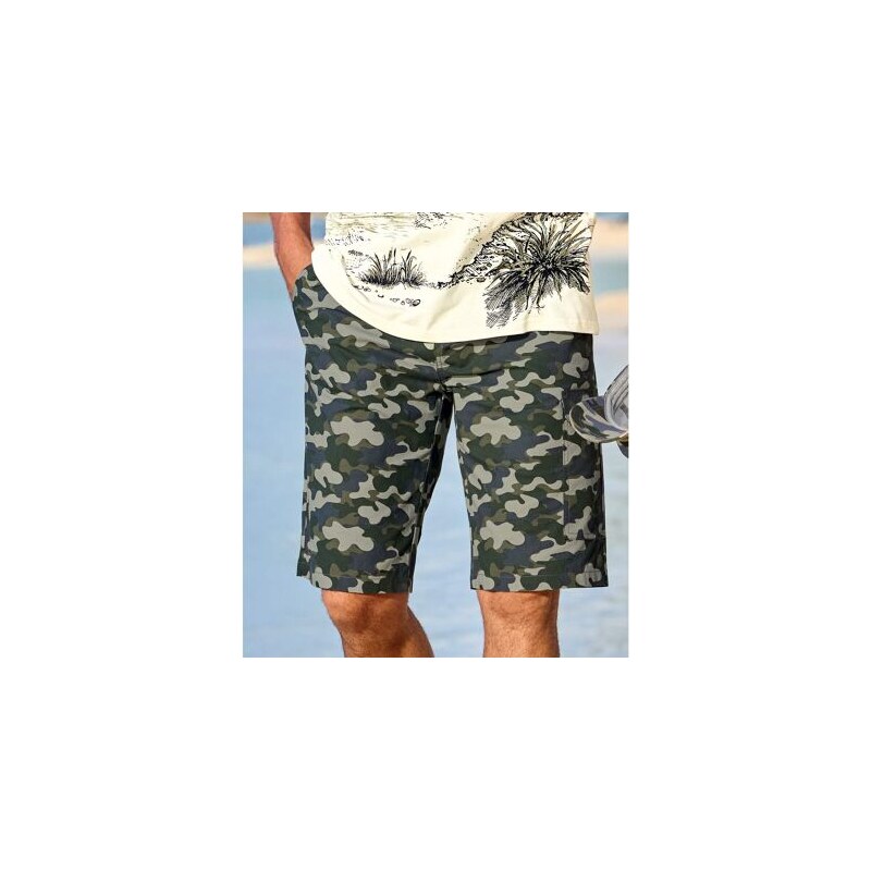Kapsáčové bermudy s maskáčovou potlačou Atlas For Men So vzorom 63809539