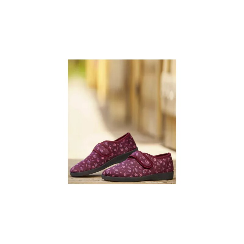 Kvetinové papuče na suchý zips Atlas For Men Ružová 49155074