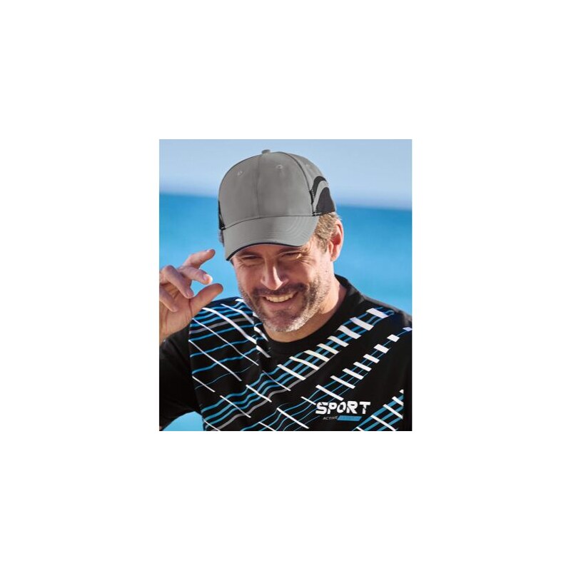 Sada 2 dvojfarebných šiltoviek z mikrovlákna Atlas For Men Čierna 62747931