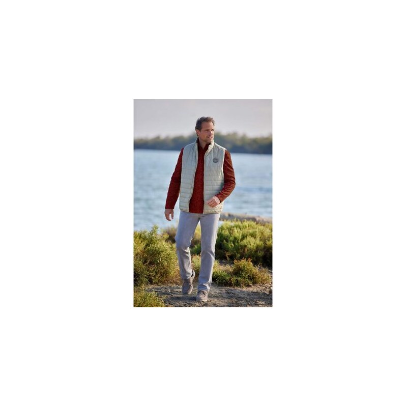 Sivé strečové rifle Atlas For Men Sivá 49154943