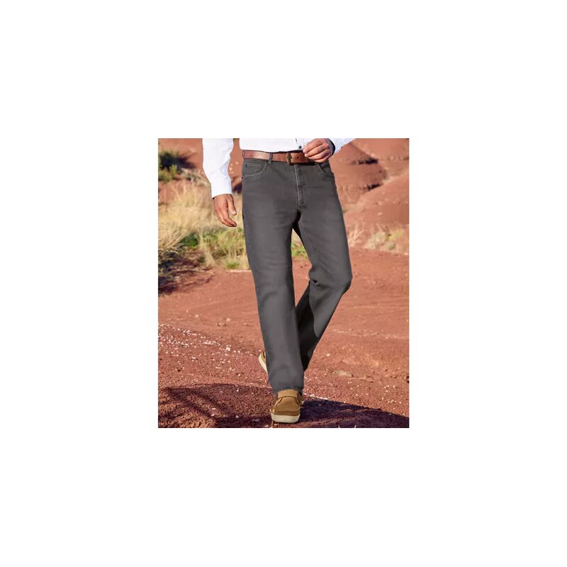 Sivé strečové rifle Regular Atlas For Men Sivá 62343949