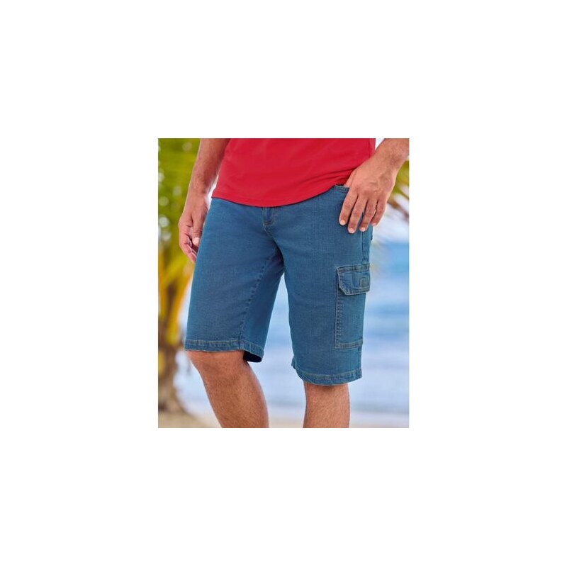 Sada 2 kapsáčových rifľových bermúd Atlas For Men Modrá 64046037