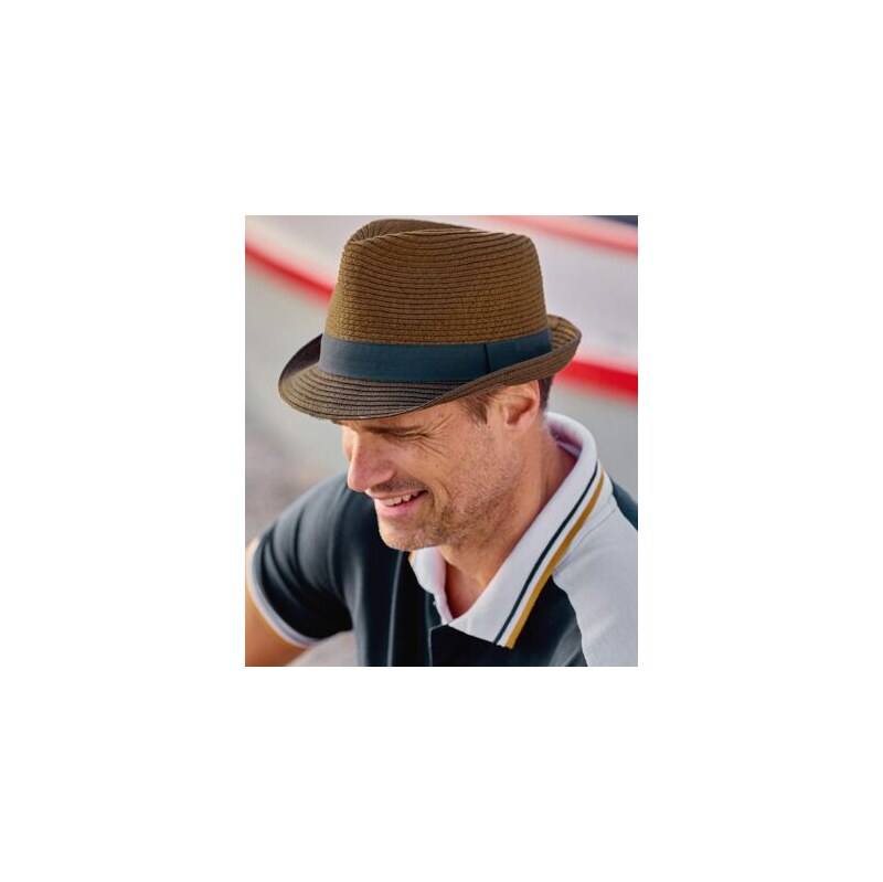 Hnedý slamený klobúk Atlas For Men Hnedá 63417815