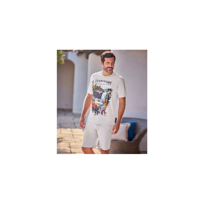 Krátke pyžamo Authentic Nature Atlas For Men Sivá 61941311