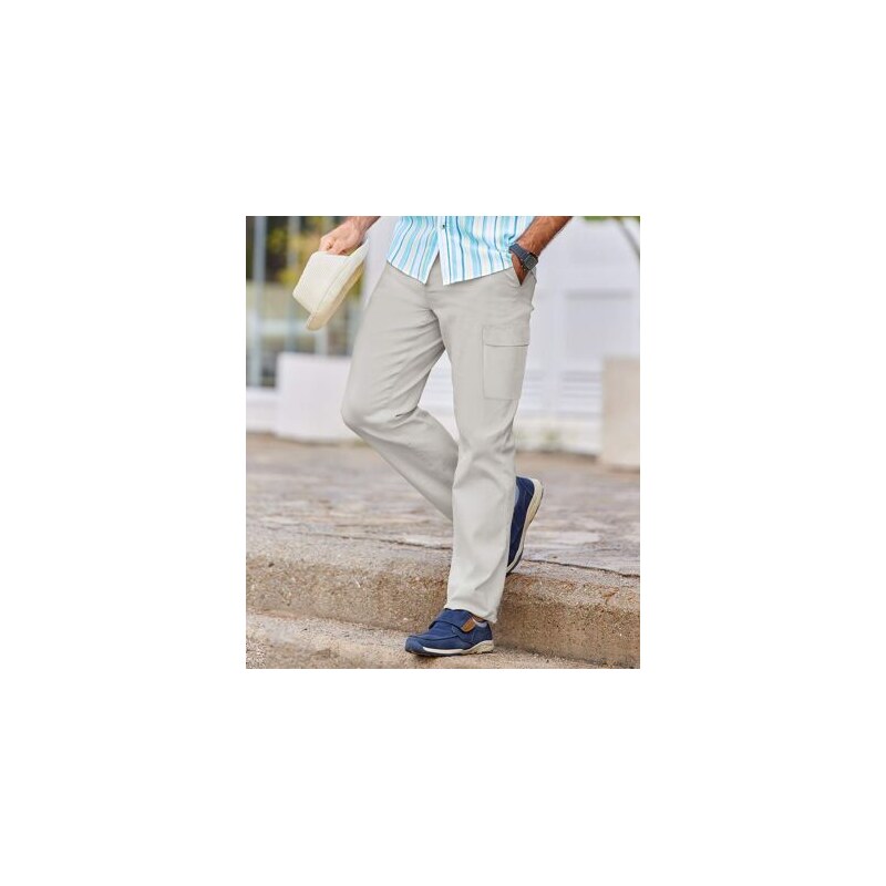 Voľnočasové kapsáčové nohavice Atlas For Men Sivá 64927922