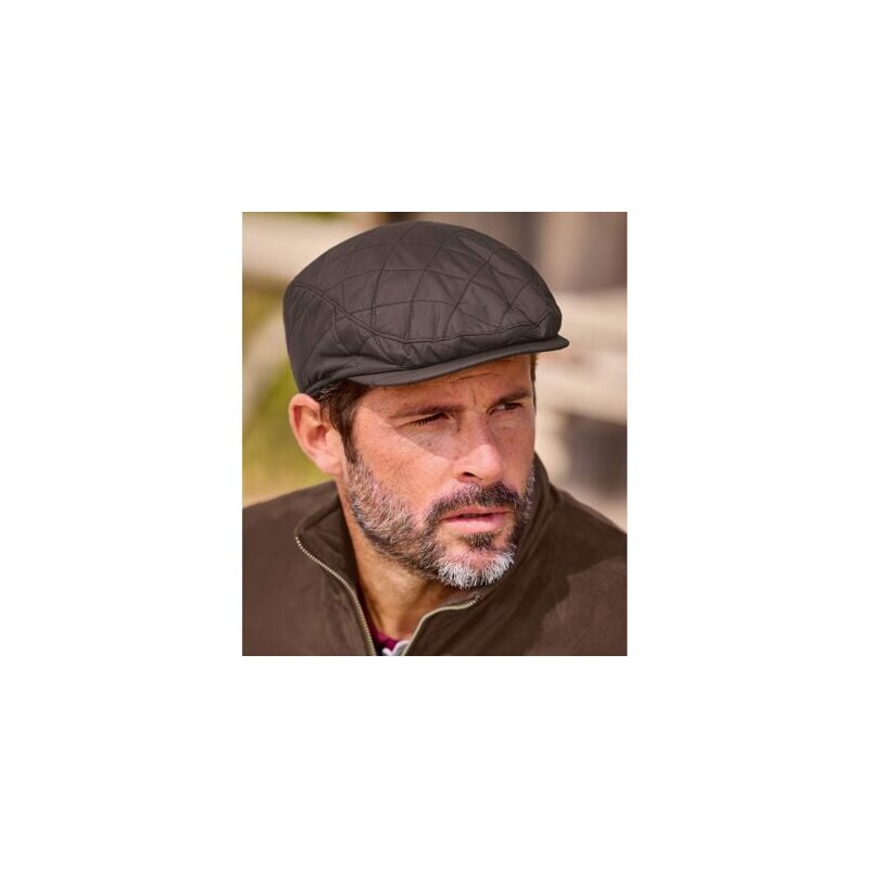 Prešívaná baretka Trendy Atlas For Men Hnedá 61941305