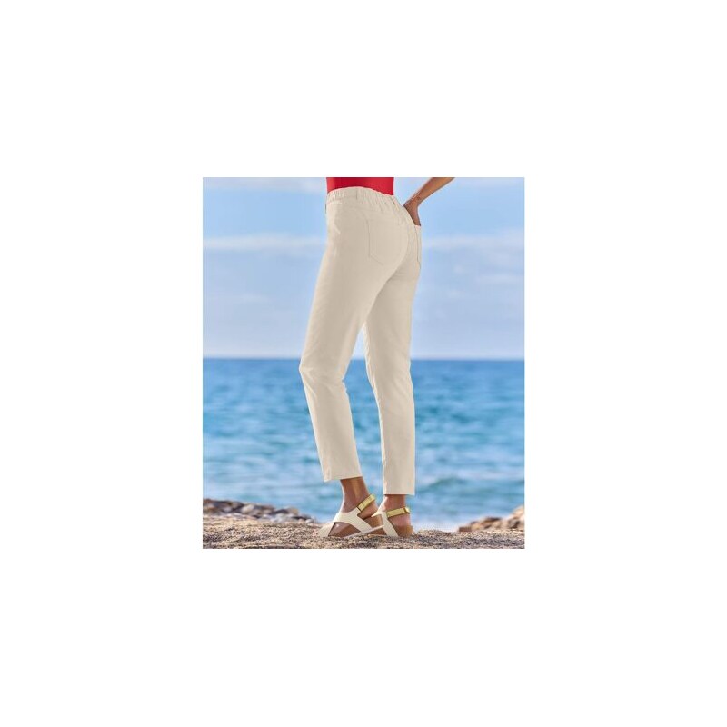 Béžové nohavicové legíny Atlas For Men Béžová 63428874