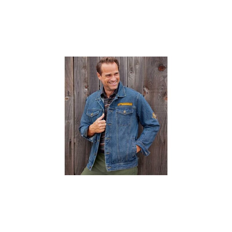 Modrá rifľová bunda Atlas For Men Modrá 64094237