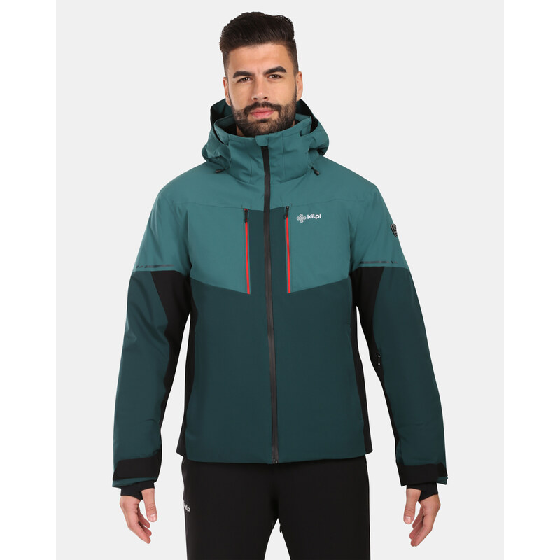 Pánska lyžiarska bunda Kilpi TONNSI-M tmavo zelená 66530147