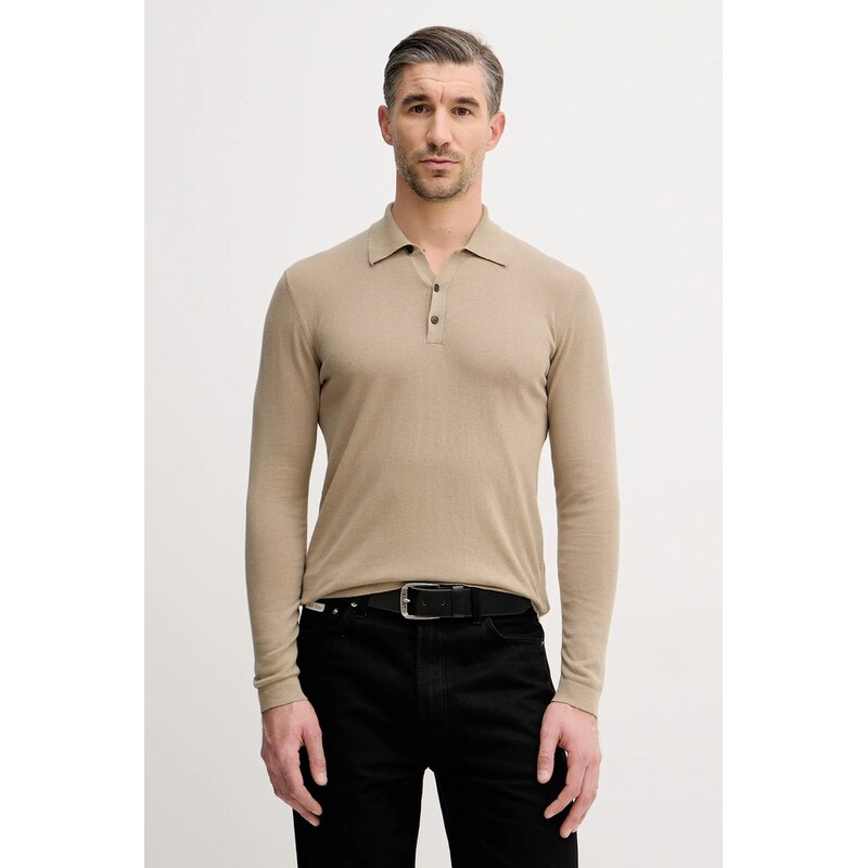 Bavlnené tričko s dlhým rukávom Sisley 66528012