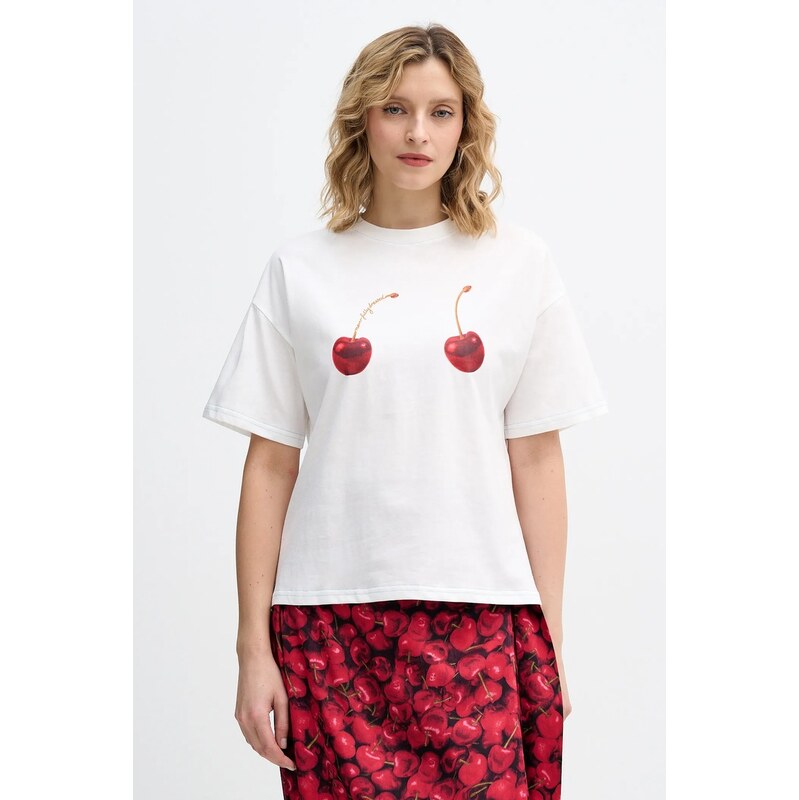 Bavlnené tričko Never Fully Dressed Cherry Boob 66707145