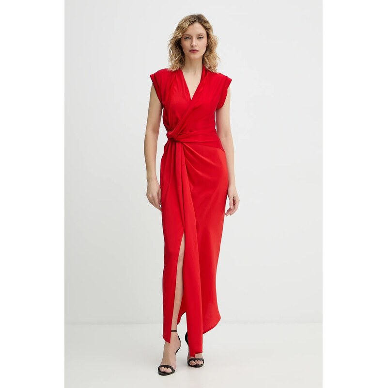 Šaty s prímesou hodvábu Victoria Beckham 66528067