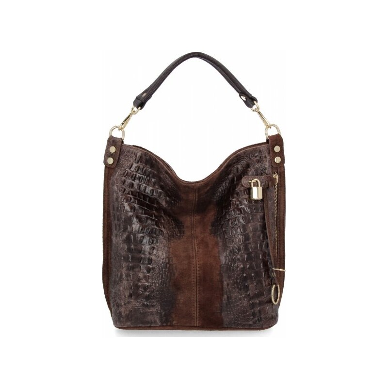 Vittoria Gotti Talianska kožená taška so zvieracím motívom 884 66528375