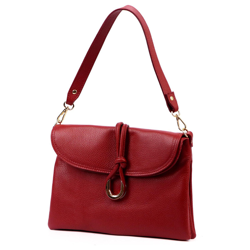 Kožená kabelka Luka vínová KZ2258321 66530200