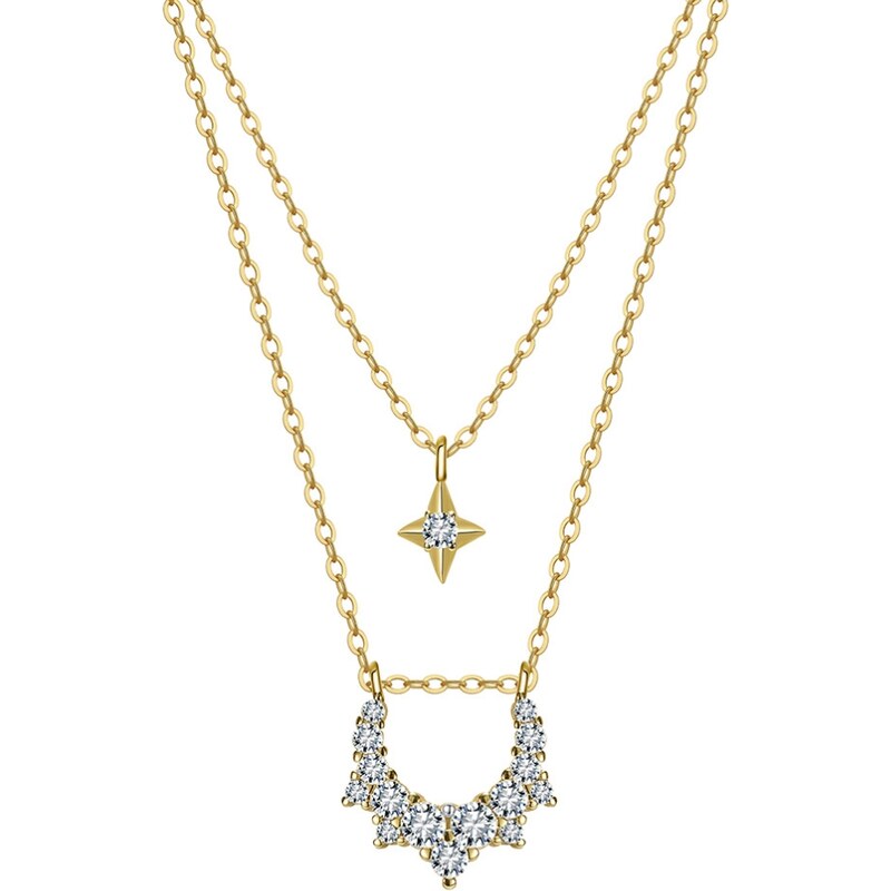 MAJYA Strieborná retiazka s príveskom QUEEN pozlátená 11944 66712524