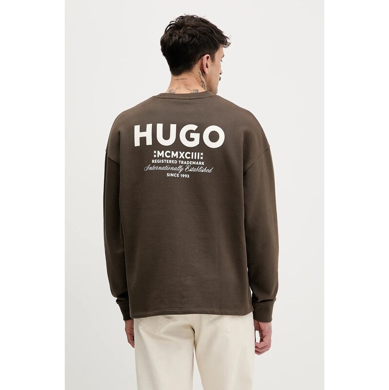 Bavlnená mikina Hugo Blue Naviu 66570023