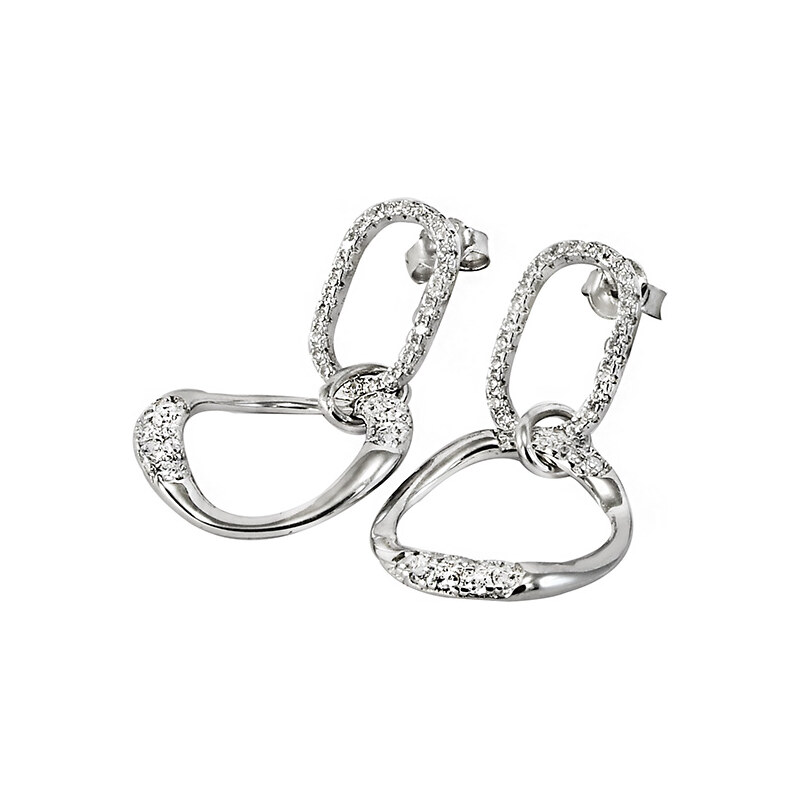 Strieborné náušnice Glare 942 66531262