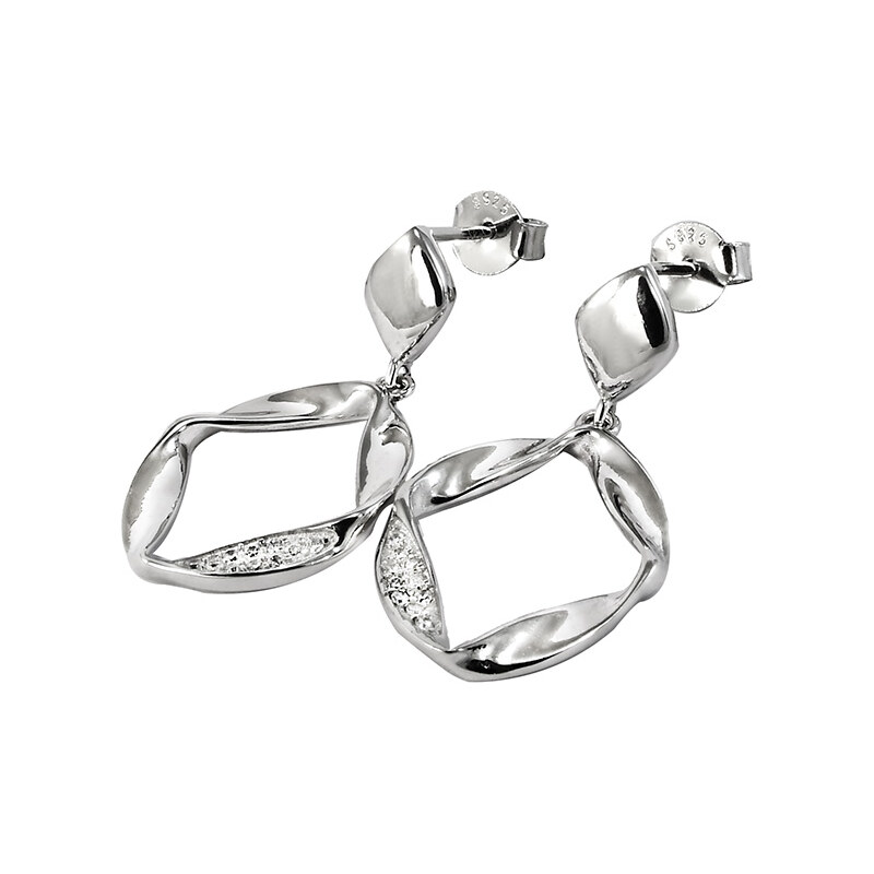 Strieborné náušnice Glare 943 66531263