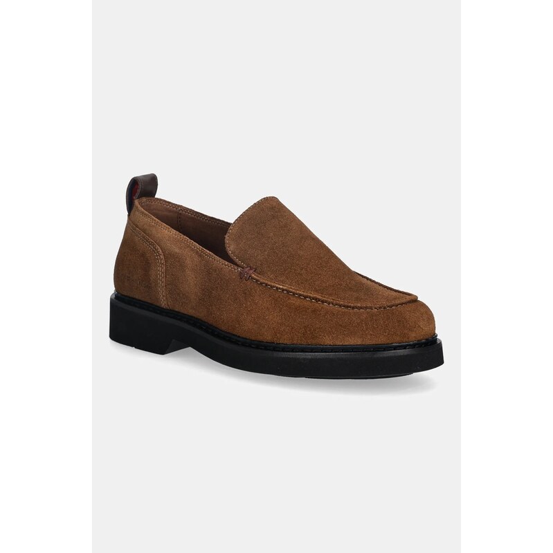 Semišové mokasíny Tommy Hilfiger HILFIGER ULTRA LIGHT SDE LOAFER 66555172