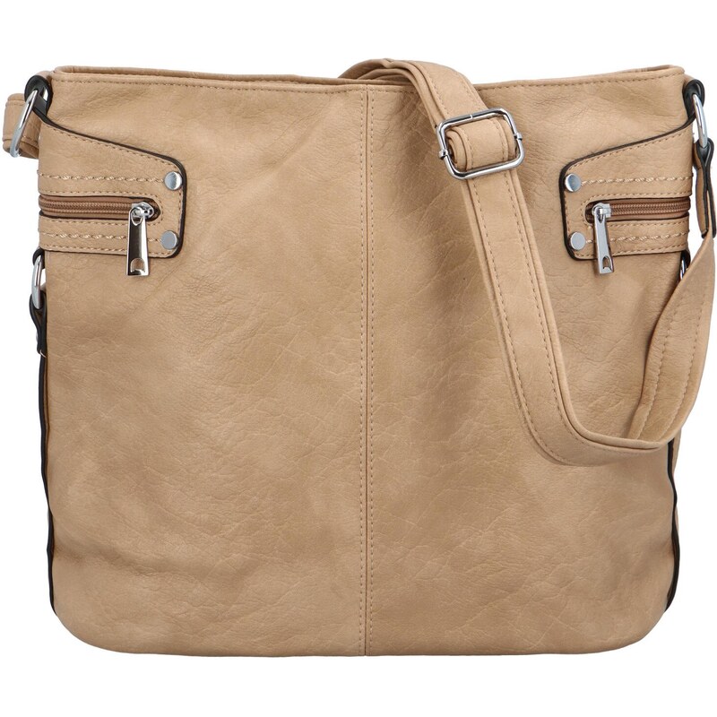 Dámska crossbody kabelka tmavo béžová - Mahel Serena béžová 66882208