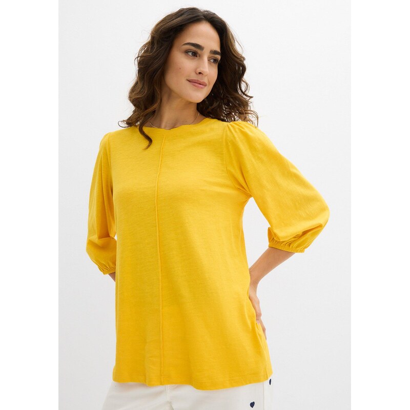 bonprix Tričko z čistej bavlny, farba žltá 66364612