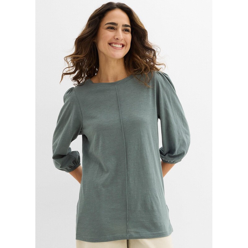 bonprix Tričko z čistej bavlny, farba zelená 66364614