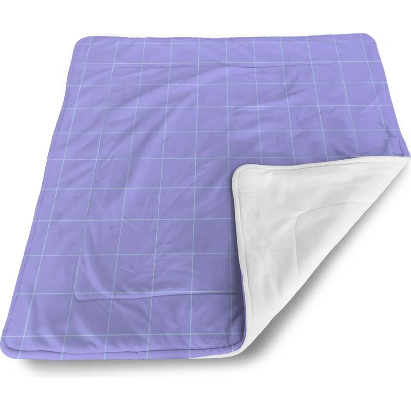 Sablio Deka pre bábätko Štvorcový vzor fialovej 60375207