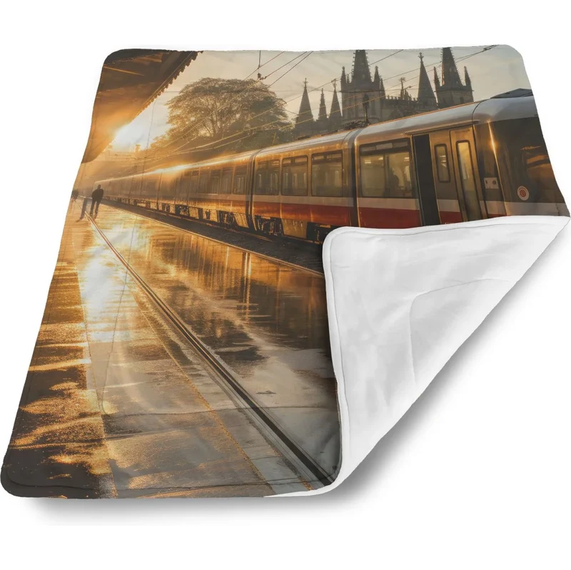 Sablio Deka pre bábätko Vlak na stanici pri východe slnka 62633536