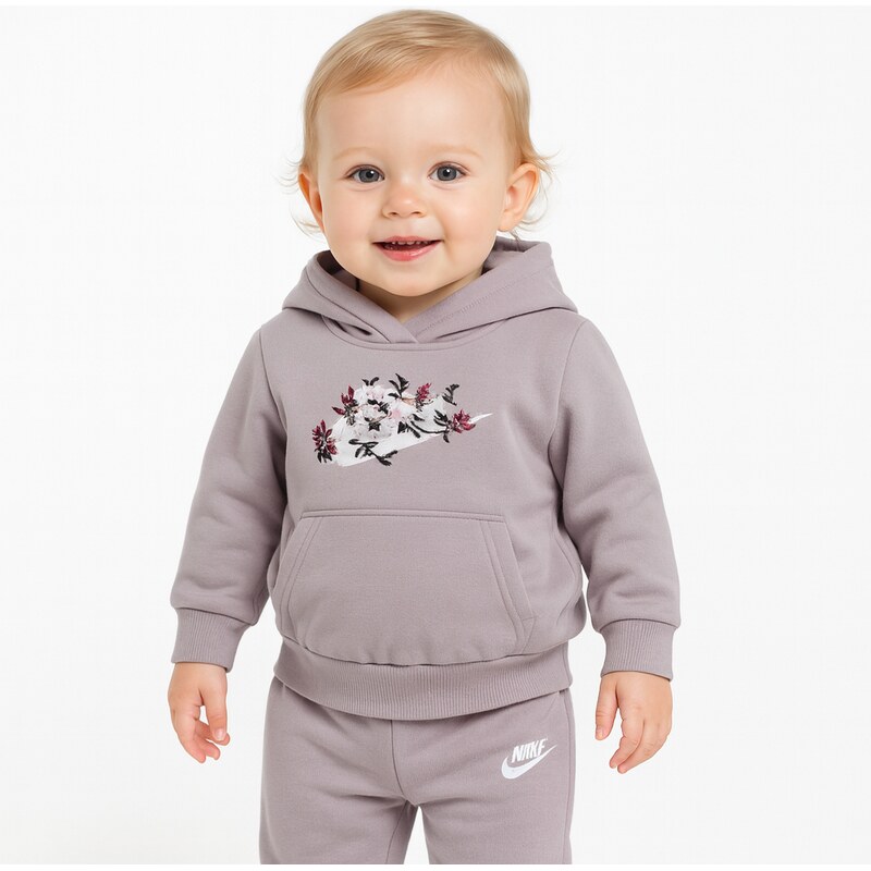 Nike kids po hoodie jogger ft pant set PLATINUM VIOLET 65537874