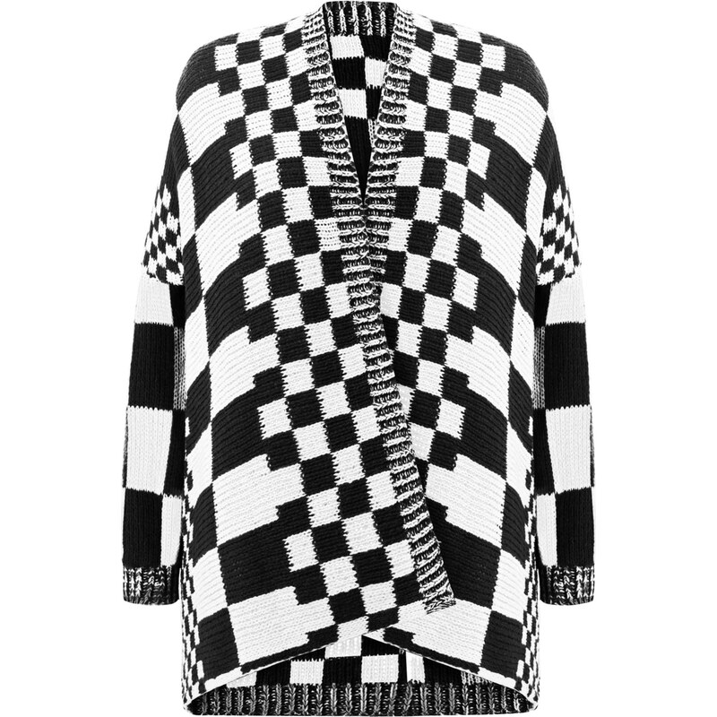 Imily Bela Kardigán čierna / biela 66536662