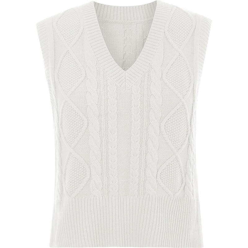 Imily Bela Sveter biela 66536703