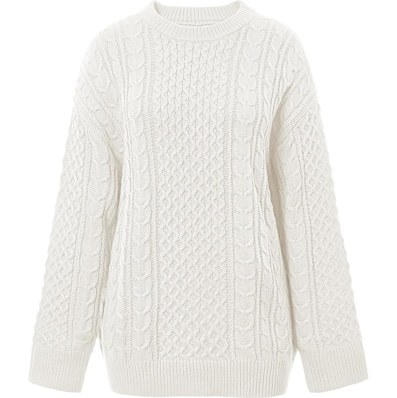 Imily Bela Oversize sveter biela 66536766