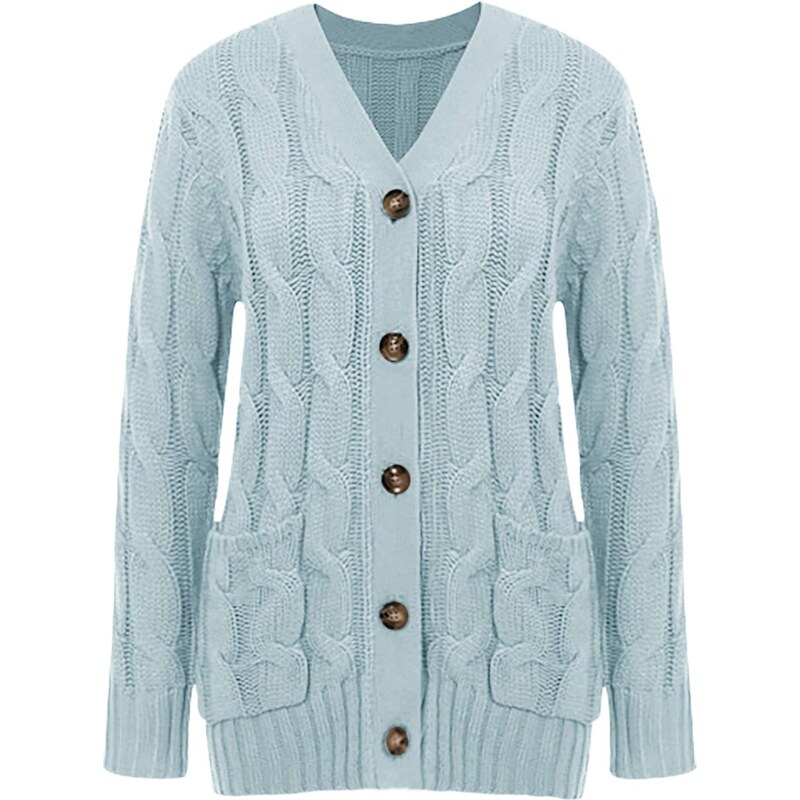 Imily Bela Kardigán pastelovo modrá 66536760