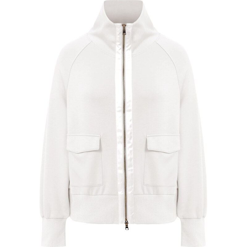 Imily Bela Tepláková bunda biela / šedobiela 66536818