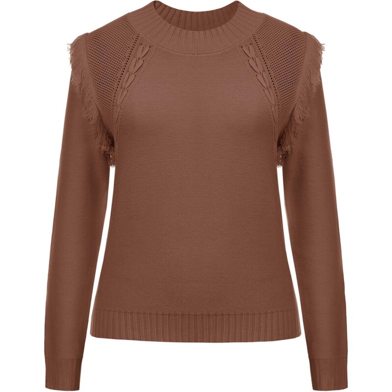 Imily Bela Sveter hnedá 66536787