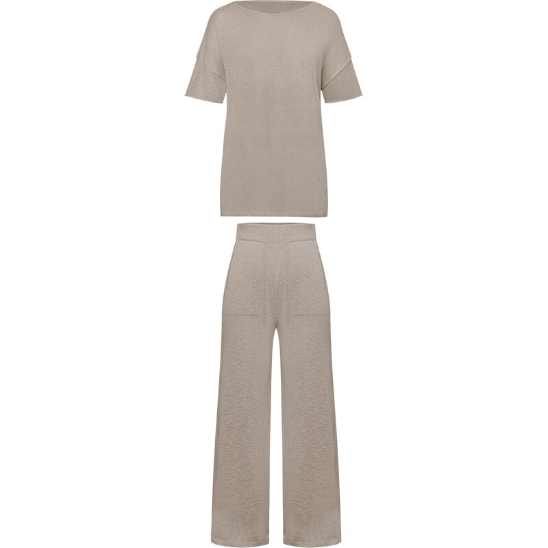 Imily Bela Tepláková súprava béžová melírovaná 66536826