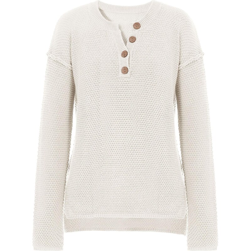 Imily Bela Sveter šedobiela 66536868