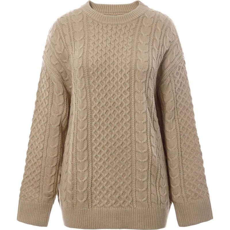 Imily Bela Oversize sveter kapučíno 66536832