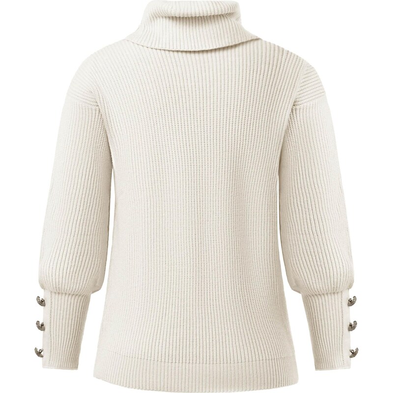 Imily Bela Sveter šedobiela 66536864