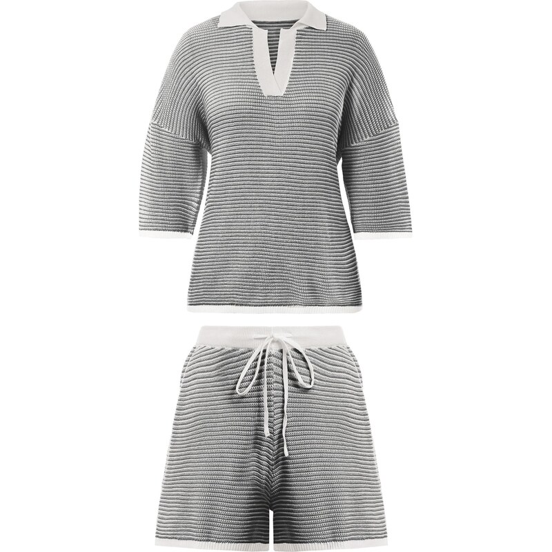 Imily Bela Nohavicový kostým svetlosivá / čierna 66536841