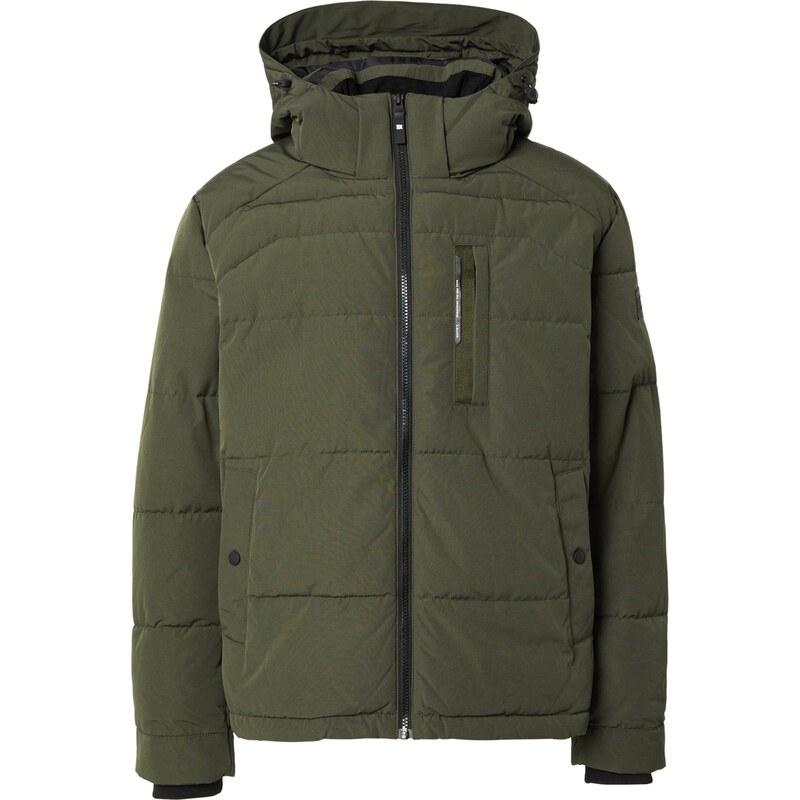 s.Oliver Zimná bunda tmavozelená / čierna 66536982