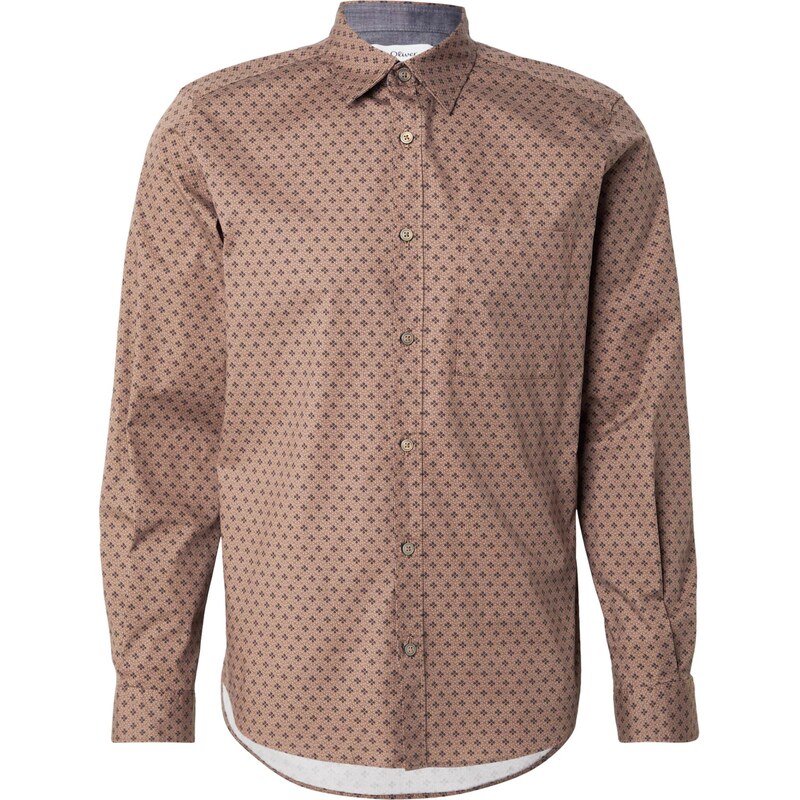 s.Oliver Košeľa koňaková / tmavohnedá 66536988