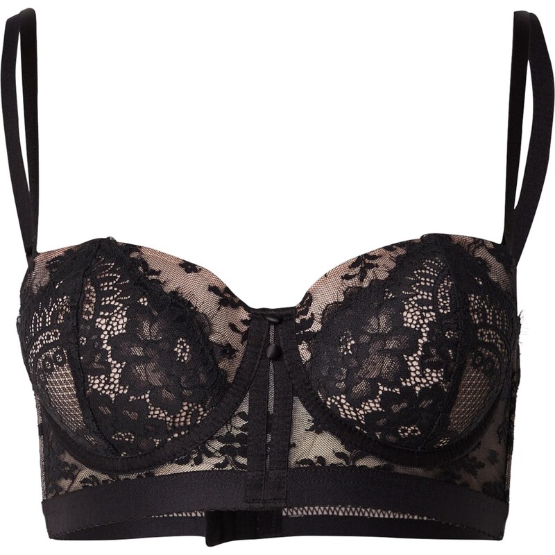 Hunkemöller Podprsenka Lou béžová / čierna 66537358