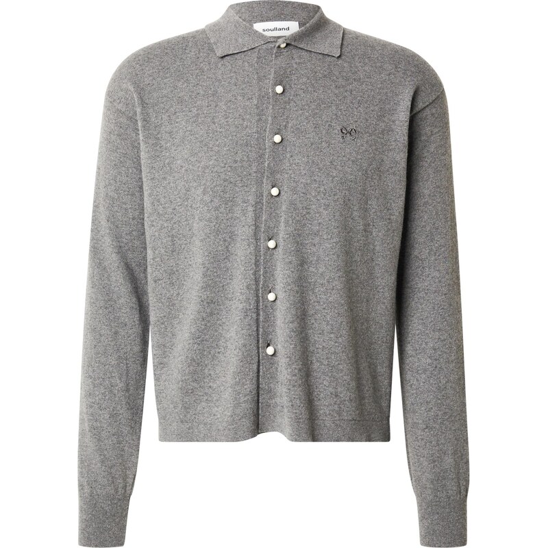 Soulland Kardigán YVES sivá melírovaná 66537590