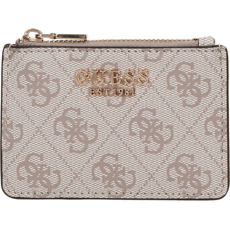 GUESS Puzdro LAUREL II kapučíno / zlatá / biela 66537632