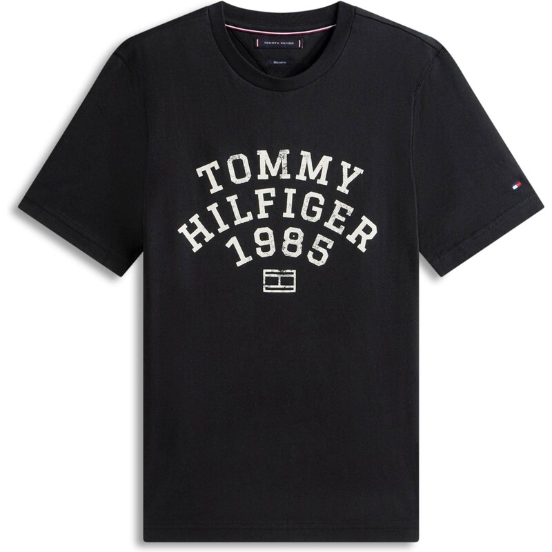 TOMMY HILFIGER Tričko ARCH čierna / biela 66537722