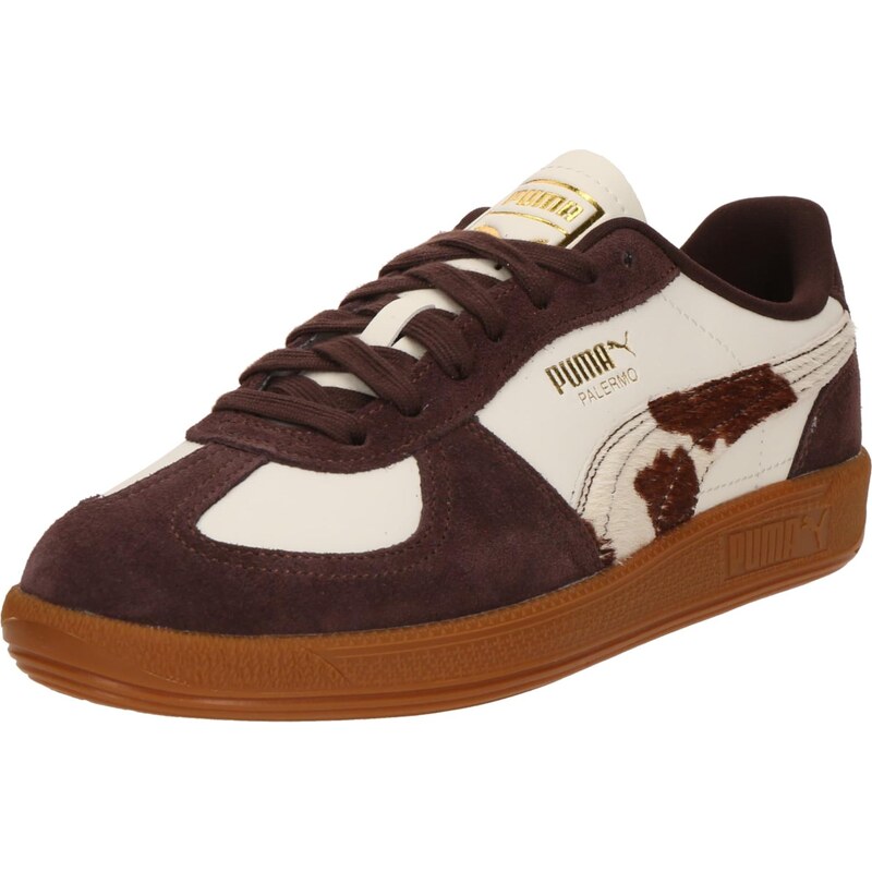 PUMA Nízke tenisky Palermo tmavohnedá / biela 66537753