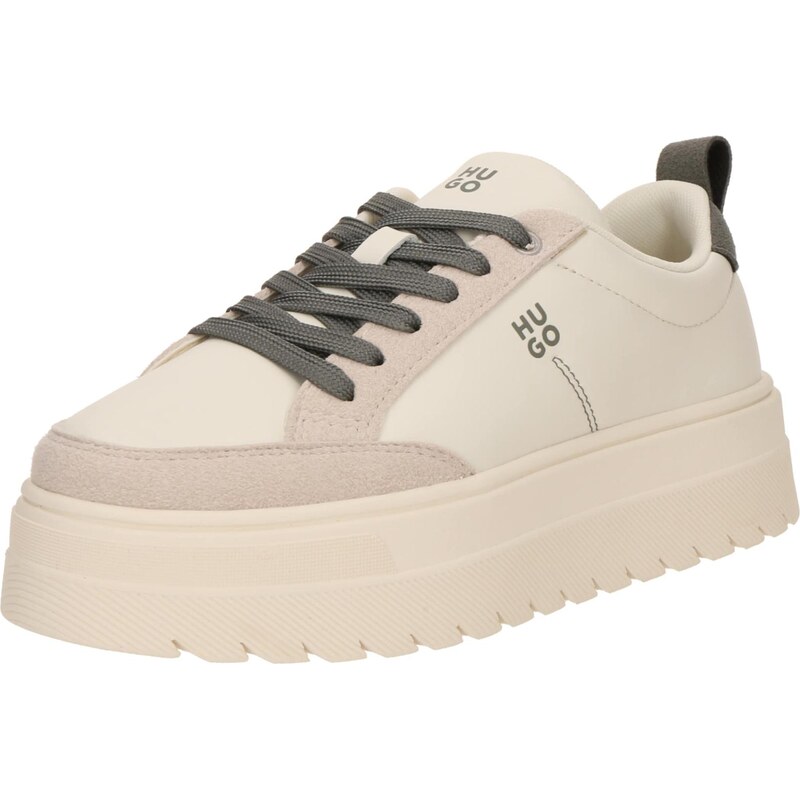 HUGO Nízke tenisky Lyssa béžová / olivová 66537822