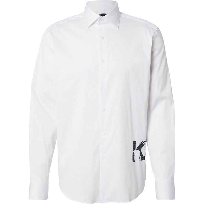 Karl Lagerfeld Košeľa zelená / čierna / biela 66537848